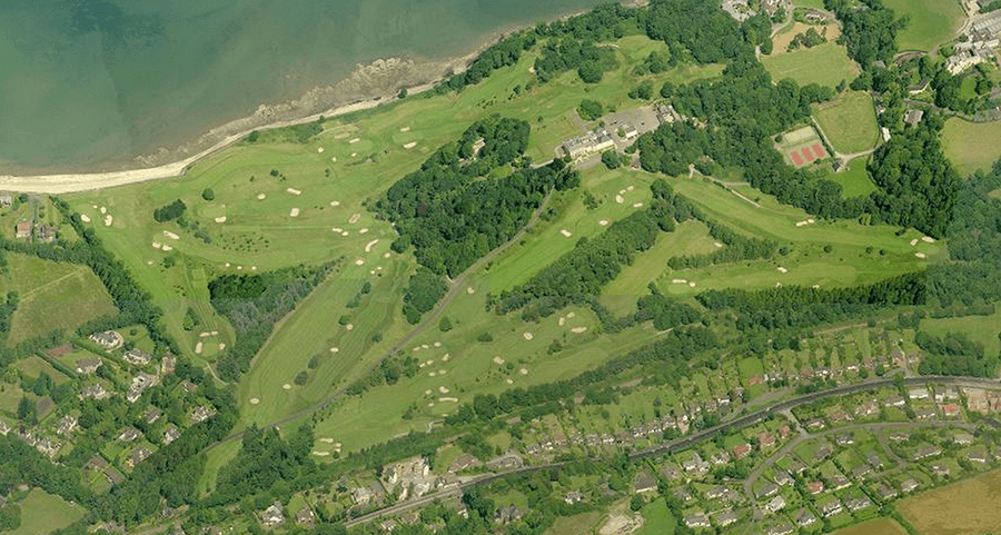 Course plan of the eighteen holes at Royal Belfast, Craigavad